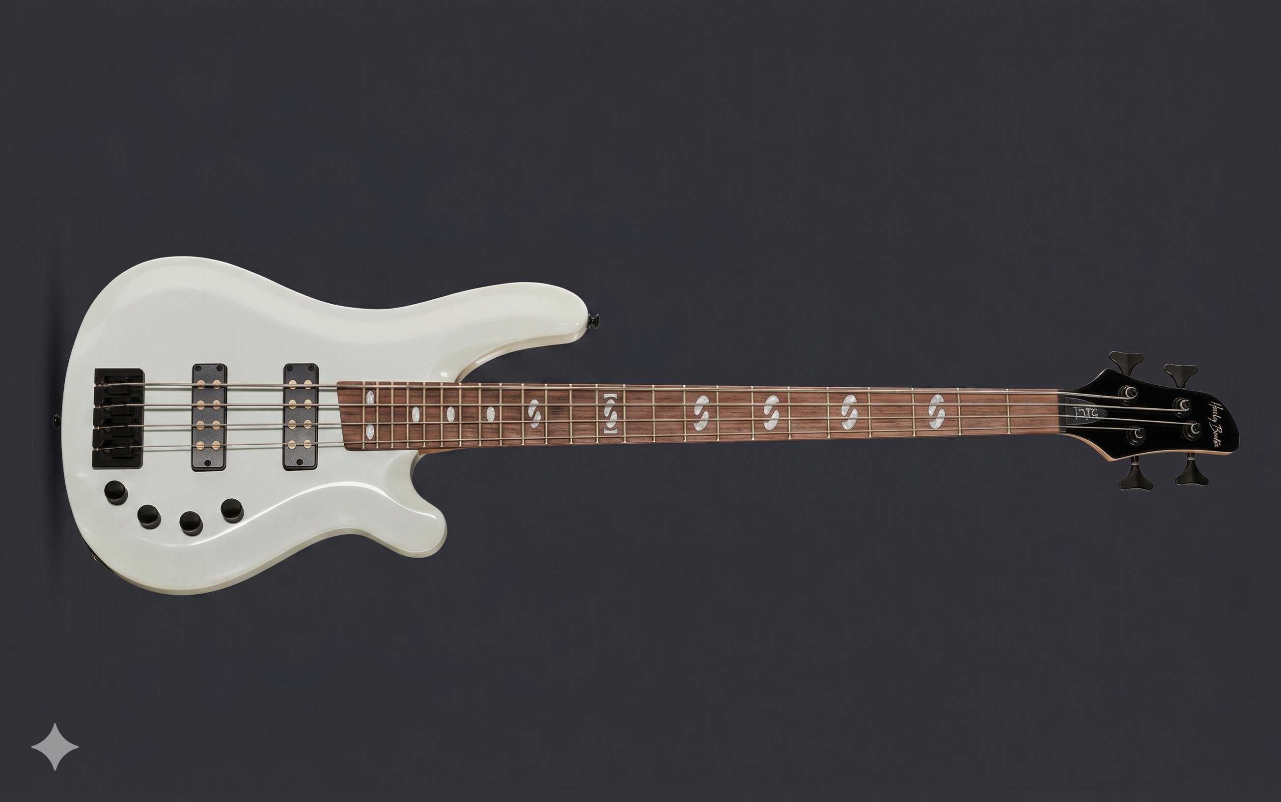 Harley Benton B-450 White Progressive